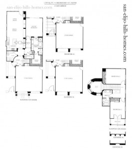 San Elijo Hills Homes for sale in Calistoga Plan 1 Floorplan 1,709sf, 3beds, 2 and a half baths