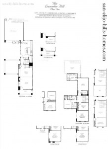 San Elijo Hills Homes for sale in Calistoga plan 2 floorplan 1,870-2,101sf, 3beds, 2.5baths