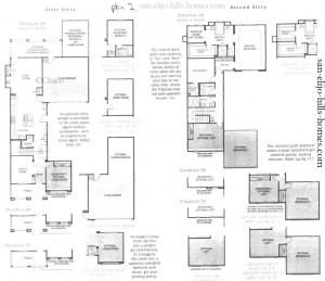 San Elijo Hills Homes for sale in Cedar Crossing plan 2 floorplan, 6beds, 3bath