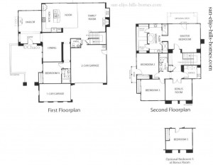 San Elijo Hills Homes for sale in Mariners Landing Plan 3 Floorplan 2,999sf , 4beds, 3.5baths