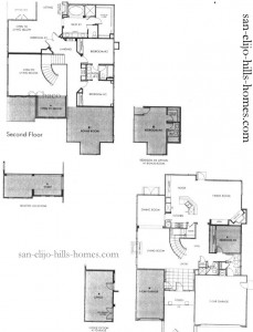 San Elijo Hills Homes for sale in Promontory Ridge Plan 3 Floorplan, 3,128sf, 5bed, 3bath