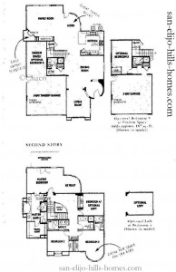 San Elijo Hills Homes for sale in Venzano Plan 1 Floorplan, 2,835-3,022sf, 4beds, 4baths