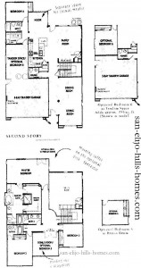 San Elijo Hills Homes for sale in Venzano Plan 2 Floorplan, 3,007-3,162sf, 4beds, 4.5baths