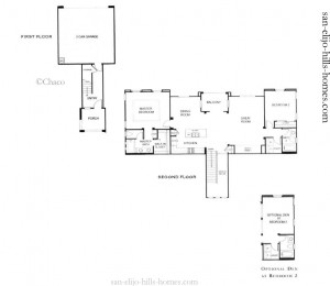 San Elijo Homes for sale in Morgans Corner Plan 1 Floorplan, 1,454sf, 3 beds, 3baths