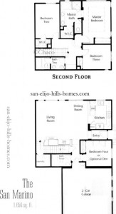 San Elijo Homes for sale in Westridge Plan 1 Floorplan, 1,656sf, 4beds, 3baths